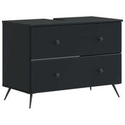 Armadio per Lavabo da Bagno BREDA Nero 82 x 41 x 59 cm 897456