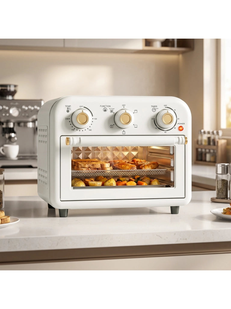Heißluftfritteuse 12 Liter Mini Backofen mit Umluft 5 Programme