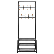 Appendiabiti con Deposito per Scarpe 68x32x182,5 cm Nero CFW5779700