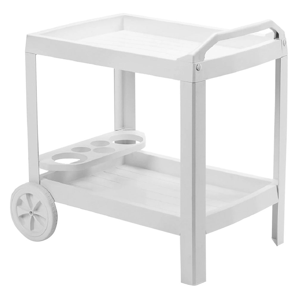 CARRELLO PORTAVIVANDE IN PLASTICA 'ASTRO' Bianco  - IPAEPROGARDEN