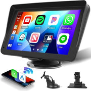Autoradio a Tastiera Tattile Senza Fili con Trasmettitore - Alta Qualità Audio - Connessione Bluetooth - Supporto MP3/WMA - Installazione Facile - 7 pollici