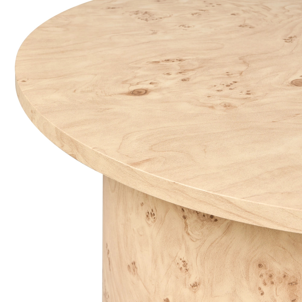 Tavolo da pranzo ovale marrone, 180 x 90 cm in MDF stile scandinavo moderno per il soggiorno