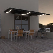 TendaAutomatica con Sensore Vento e LED 600x350 cm Antracitecod mxl 72654