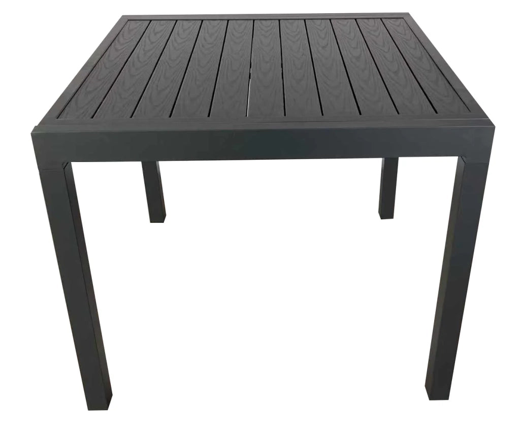 Tavolo da giardino allungabile Meno, in alluminio effetto legno (160/240 x 90 x 75 cm)