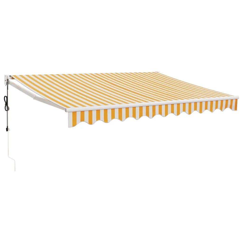 TendaSole Automatica Retrattile Gialla e Bianca 3,5x2,5 mcod mxl 102701