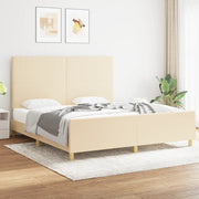 Giroletto senza Materasso Crema 180x200 cm in Tessuto 3124916