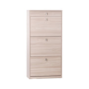 Scarpiera 3 Ante 1 Cassetto P29 Kit Olmo Chiaro cm 63x29x127h - Sarmog