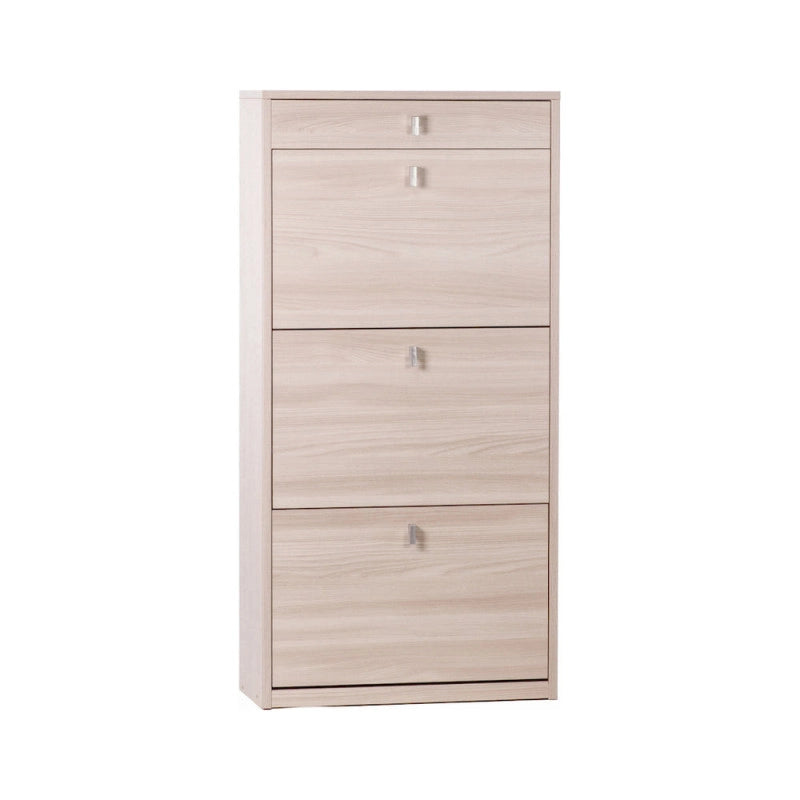 Scarpiera 3 Ante 1 Cassetto P29 Kit Olmo Chiaro cm 63x29x127h - Sarmog