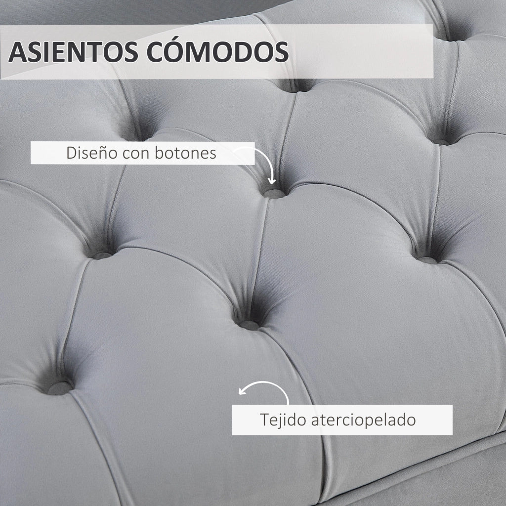 Pouf Grigio per Letto ¨C zephmum ¨C 118x45x42 cm