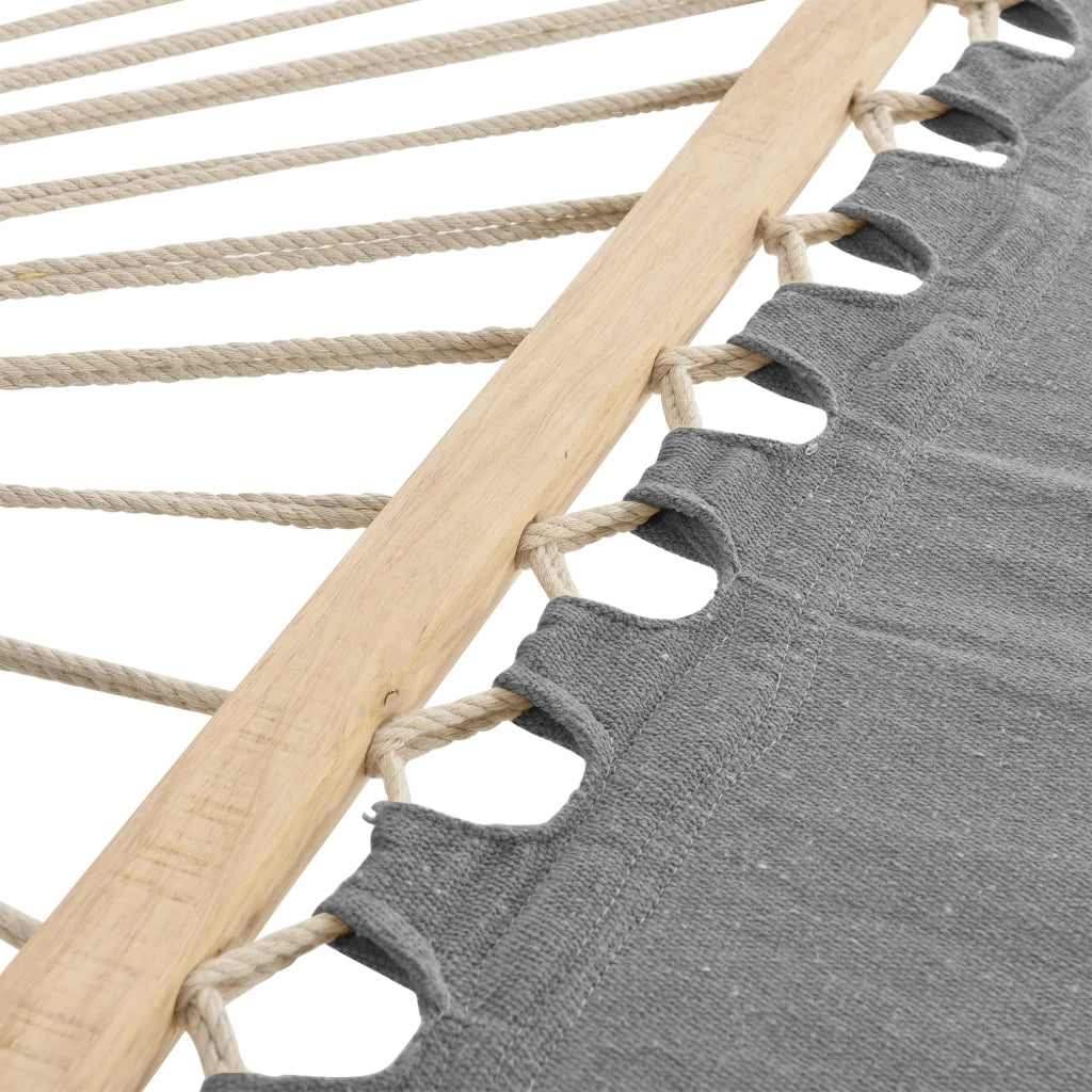 Amaca con struttura cotone poliestere metallo sinterizzato 220 cm grigio/nero 03_0002173