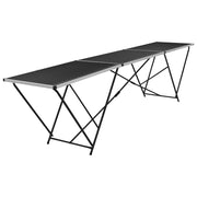 Tavolo Pieghevole per Carta da Parati MDF Alluminio 300x60x78cm CFW9455066