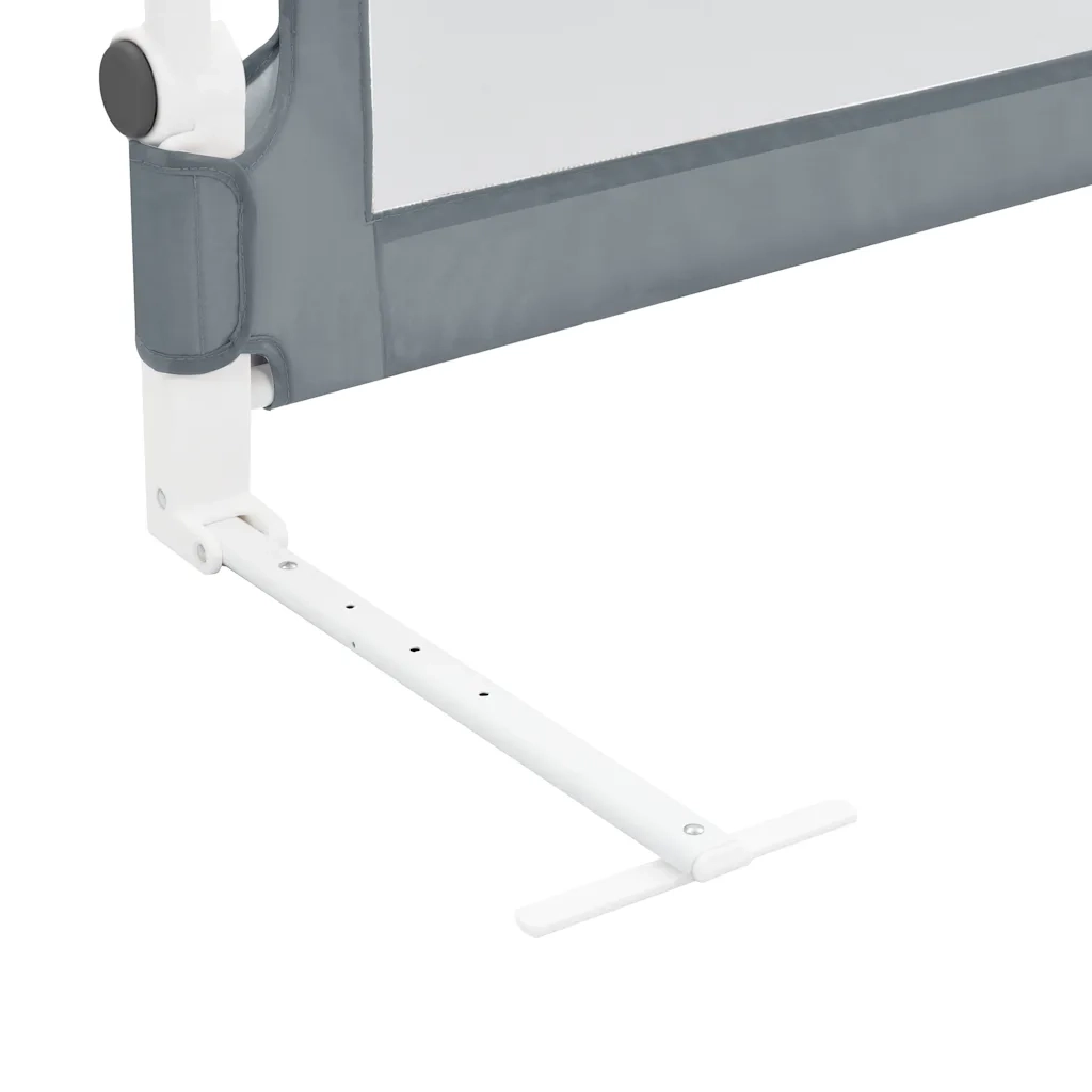 Sponde Letto di Sicurezza Bambini Grigio 120x42cm Poliestere CFW7261542