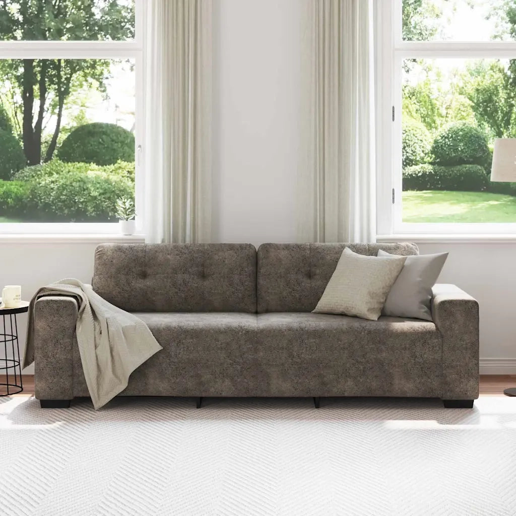 Divano con cuscino Grigio scuro Pelle sintetica 4105145