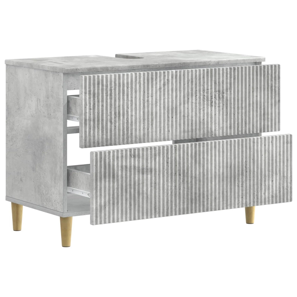 Armadio per Lavabo da Bagno ARNHEM Grigio Cemento 896578