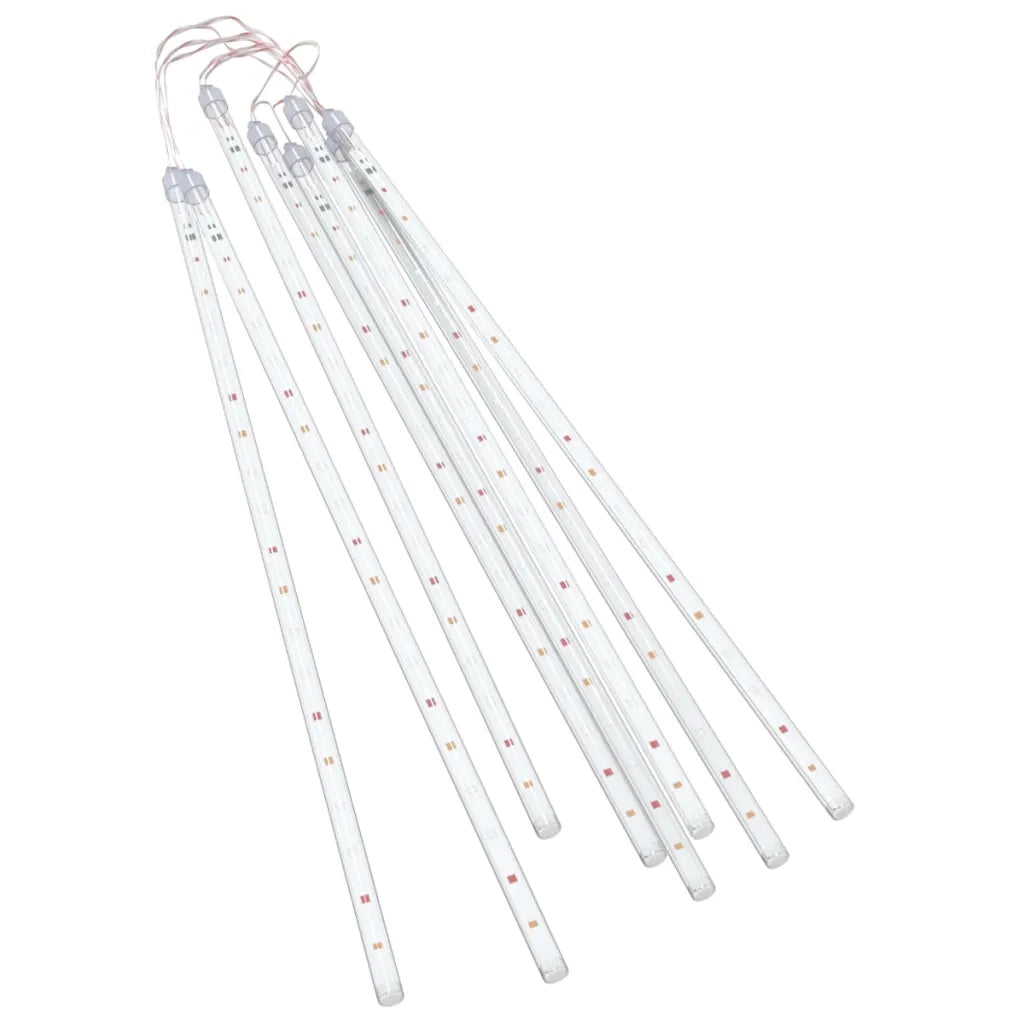 Luci Meteoriche 8 pz 50c m Multicolori 288 LED Interni Esterni