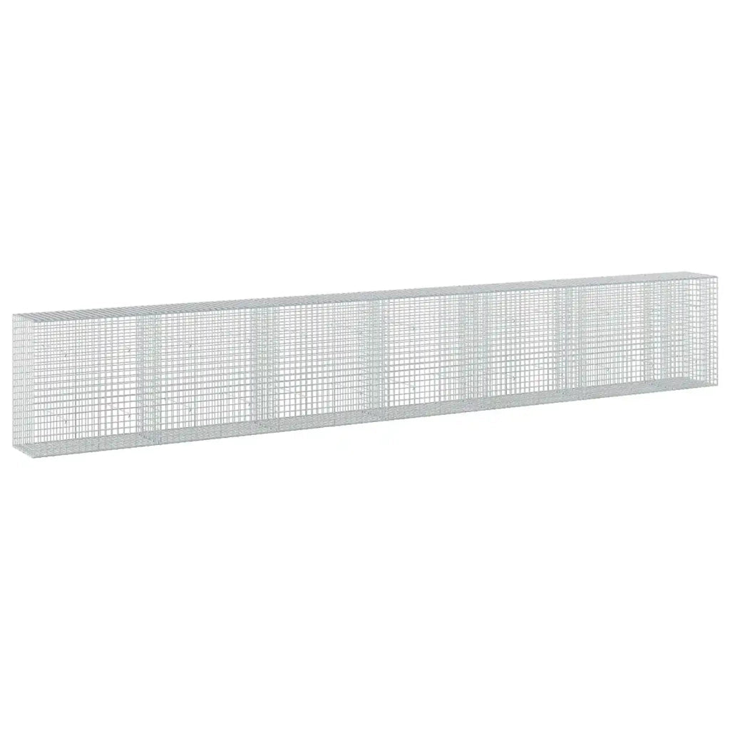Gabione con filo da 5 mm e rete da 5x5 cm 650x50x100 cm 3464263