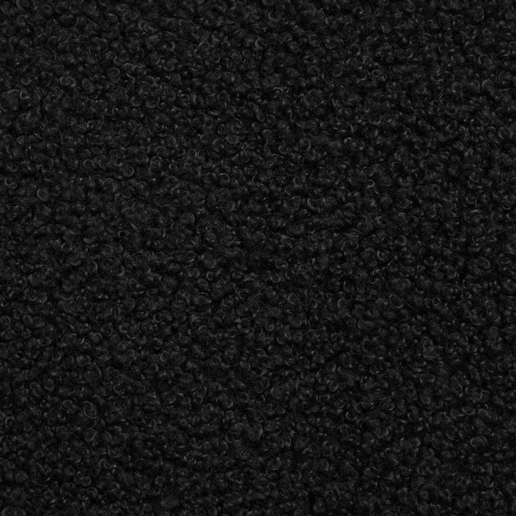 Divano Sedia-Poltrona-Poltroncina Nero 63 x 67 x 94 cm Tessuto di Pecora e Plywood