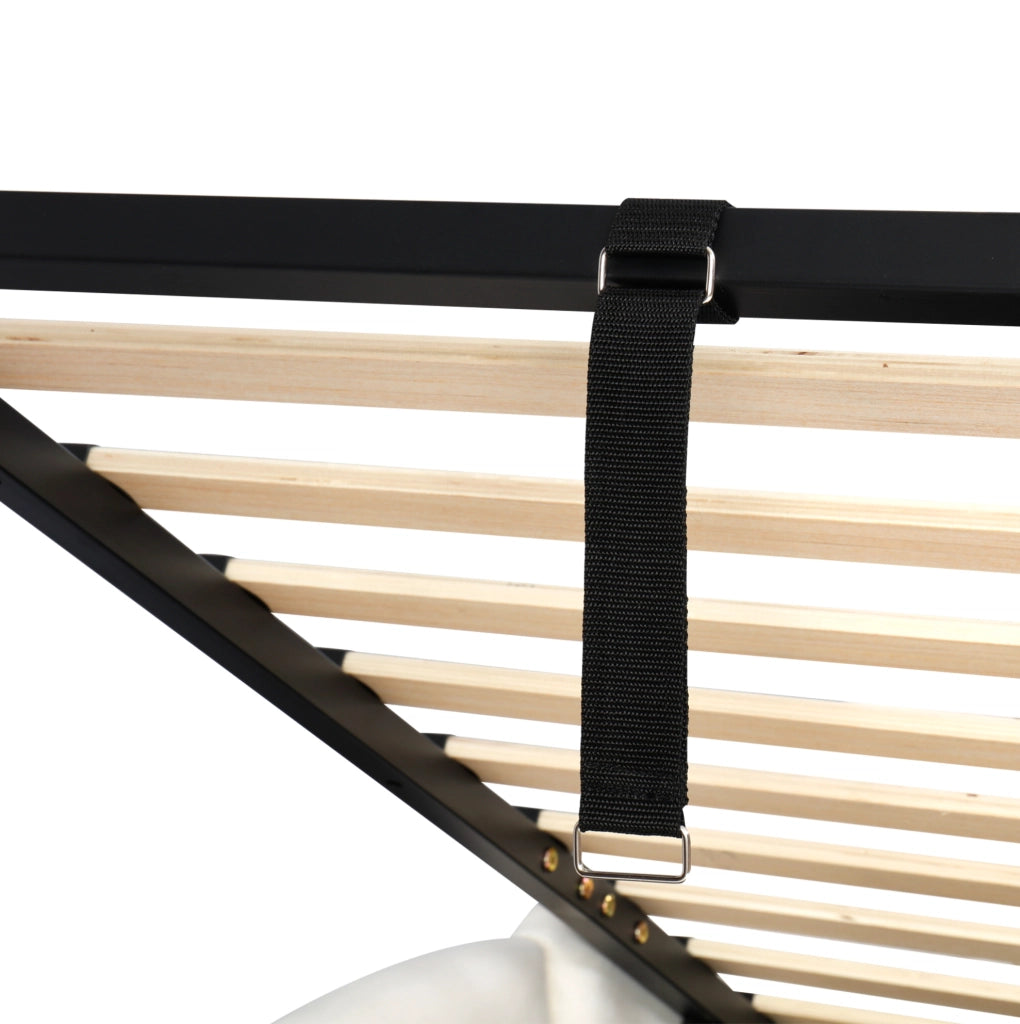 Divano letto con contenitore idraulico 90x200 cm in velluto beige; con USB-A e USB-C