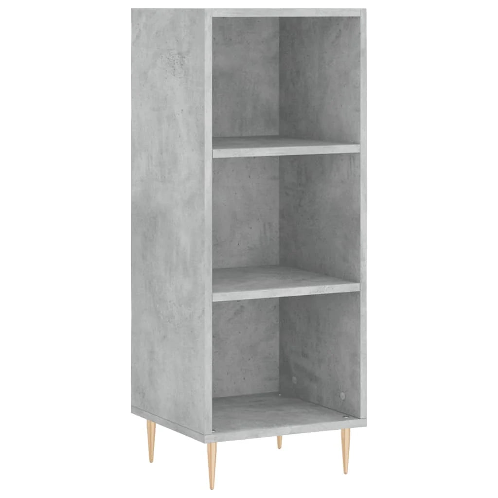 Buffet credenza cassettiera armadio mobile contenitore organizer per cucina soggiorno salotto alto 34,5 x 34 x 180 cm legno ingegnerizzato grigio 02_0034283