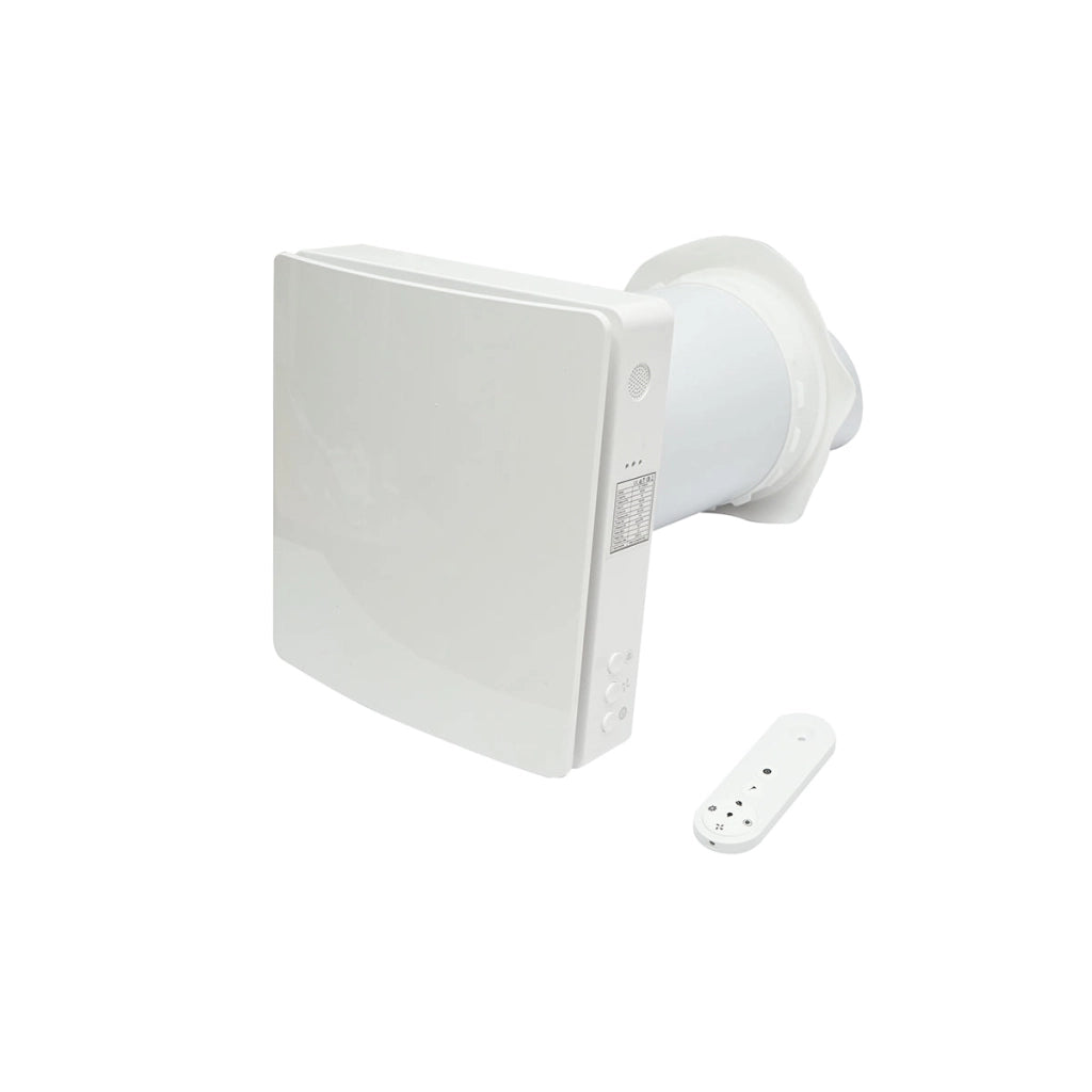 Ventilatore con recupero di calore per 1 stanza, montaggio a parete, 50 m³/h, 7.8W, Wi-Fi, 220V, AV-TTW5-W