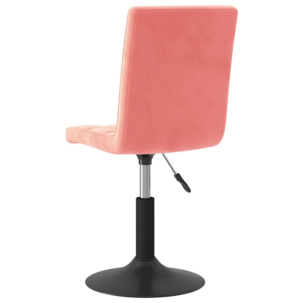 Sedie da Pranzo Girevoli 6 pz Rosa in Velluto 3089305