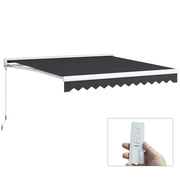 Tenda da giardino retrattile elettrica e manuale ¨C zephmum ¨C 295x250 cm grigio