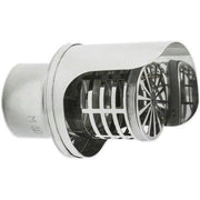 TERMINALE SCARICO PELLET + ANTIVENTO  CM  8