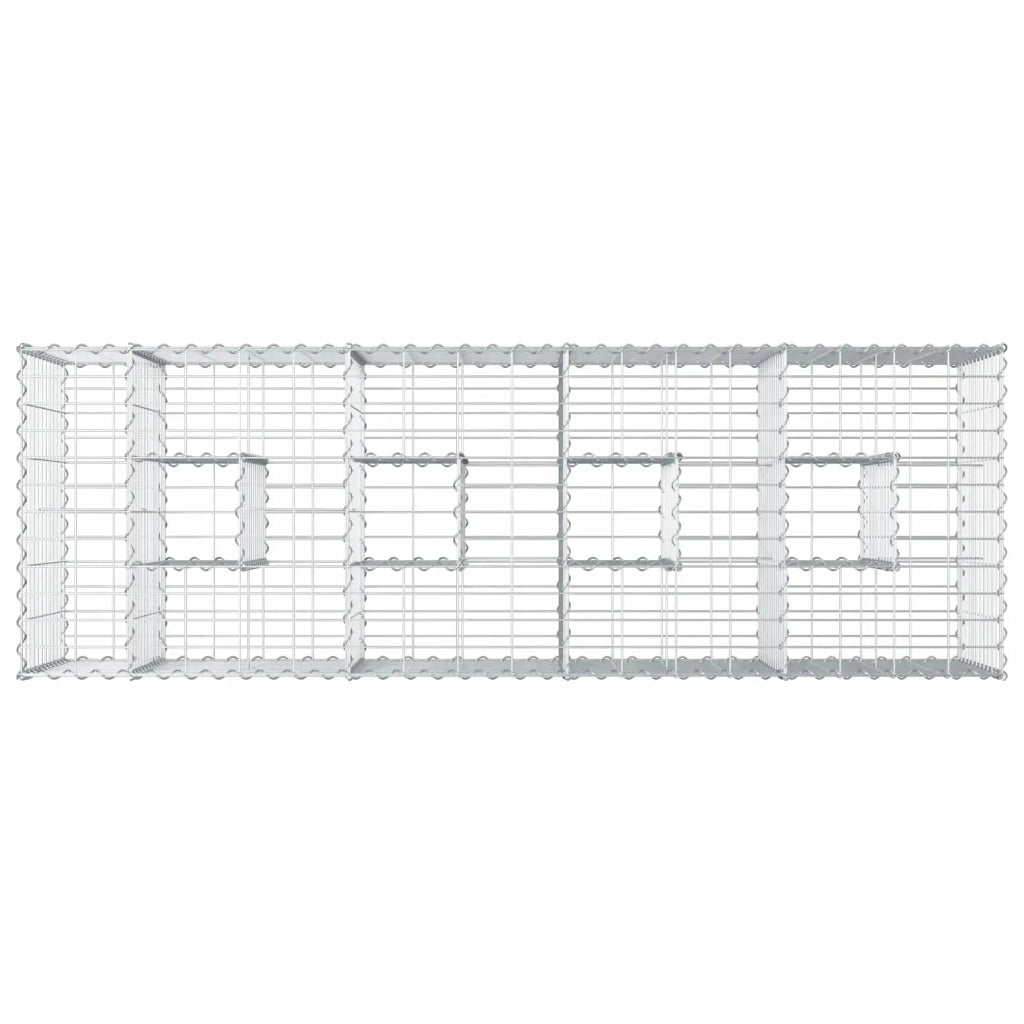 Letto rialzato in gabbione Argento CFW7967528
