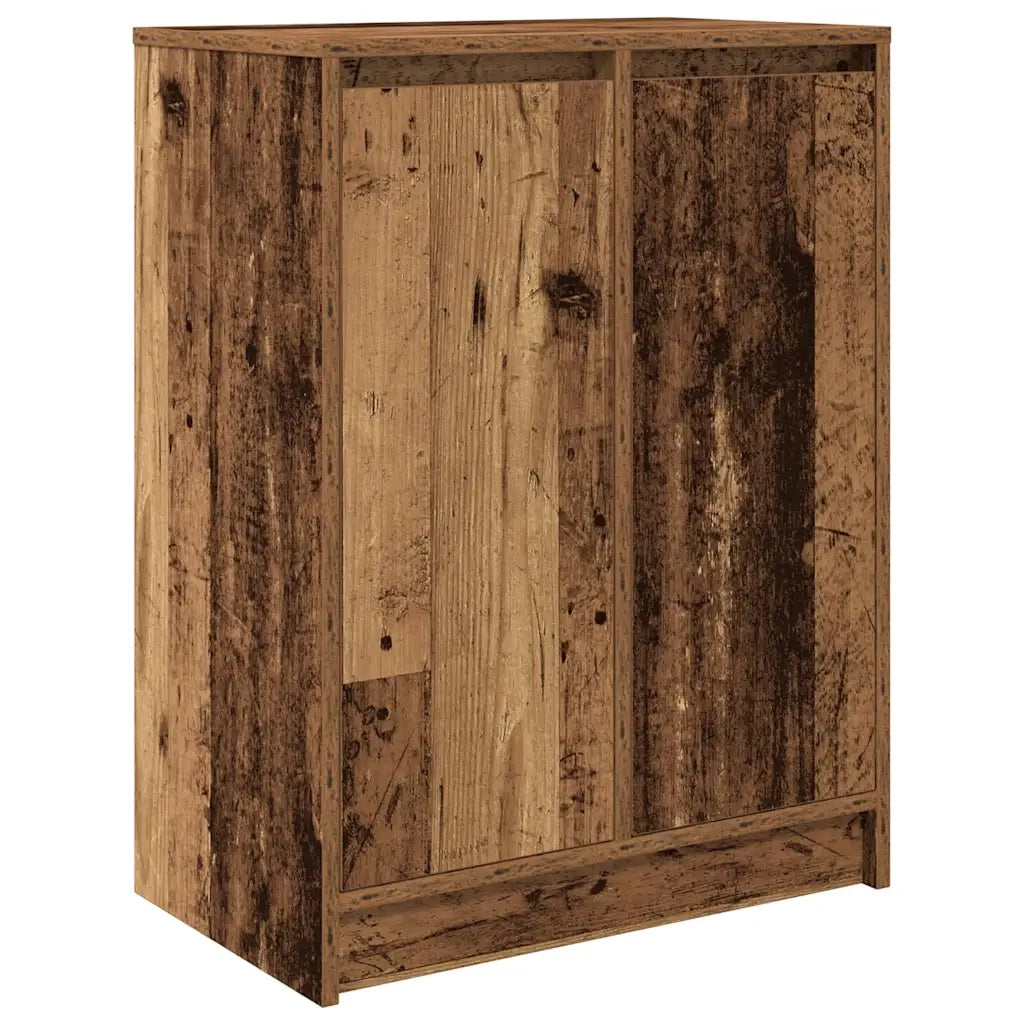 Scarpiera Legno Antico 57x34x76 cm in Legno Multistrato 861875
