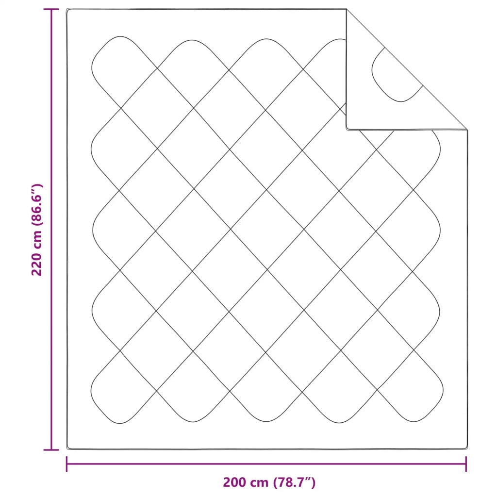 Duvet Invernale con cuscino 3 pcs Bianco Microfibra 3377762