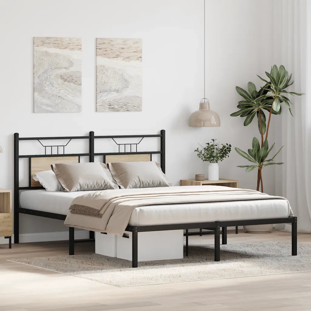 Giroletto senza Materasso Rovere Sonoma 137x190cm in Truciolato 4106791