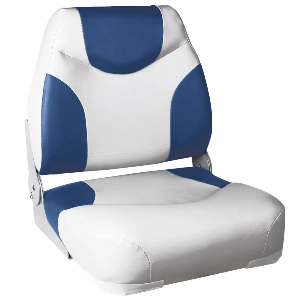 Sedile pilota per barca sintetico metallo e plastica 43x41x50 cm blu e bianco 03_0008276
