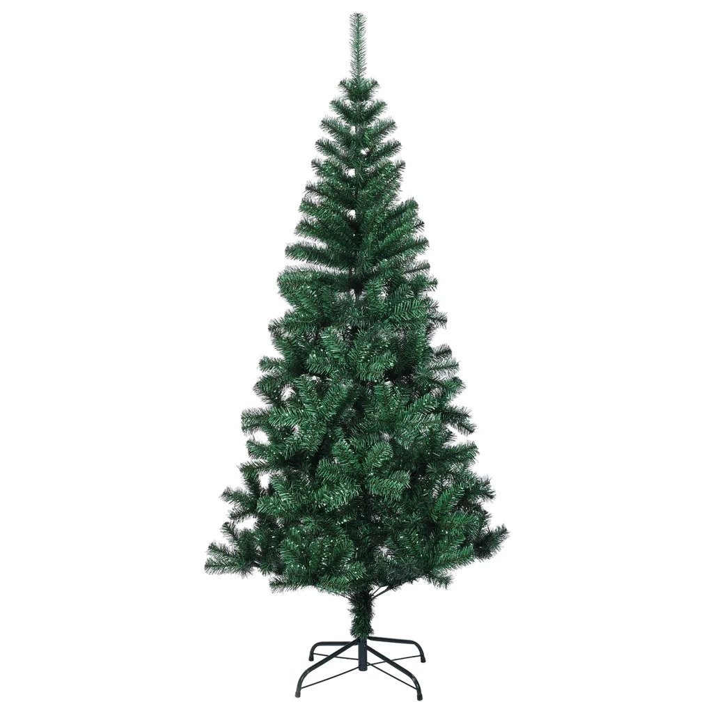 Albero di Natale | Decorazioni natalizie Artificiale Punte Iridescenti Verde 180 cm PVC