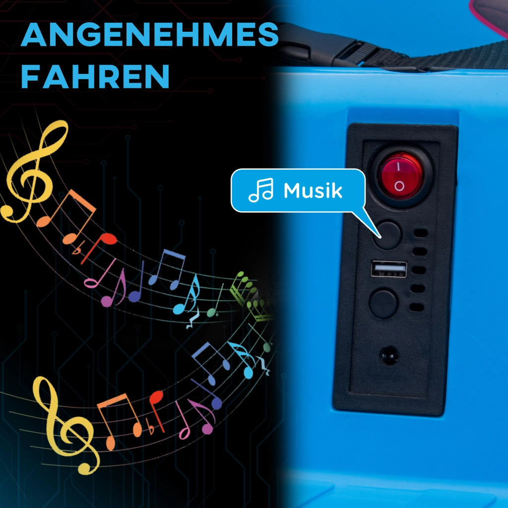 Autoscooter Bambini ¨C Minimal ¨C 360¡ã Giro, Telecomando, Musica, Blu