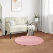 Tappeto antiscivolo in sintetica di coniglio OLITE Rosa Ø 80 cm 42021711