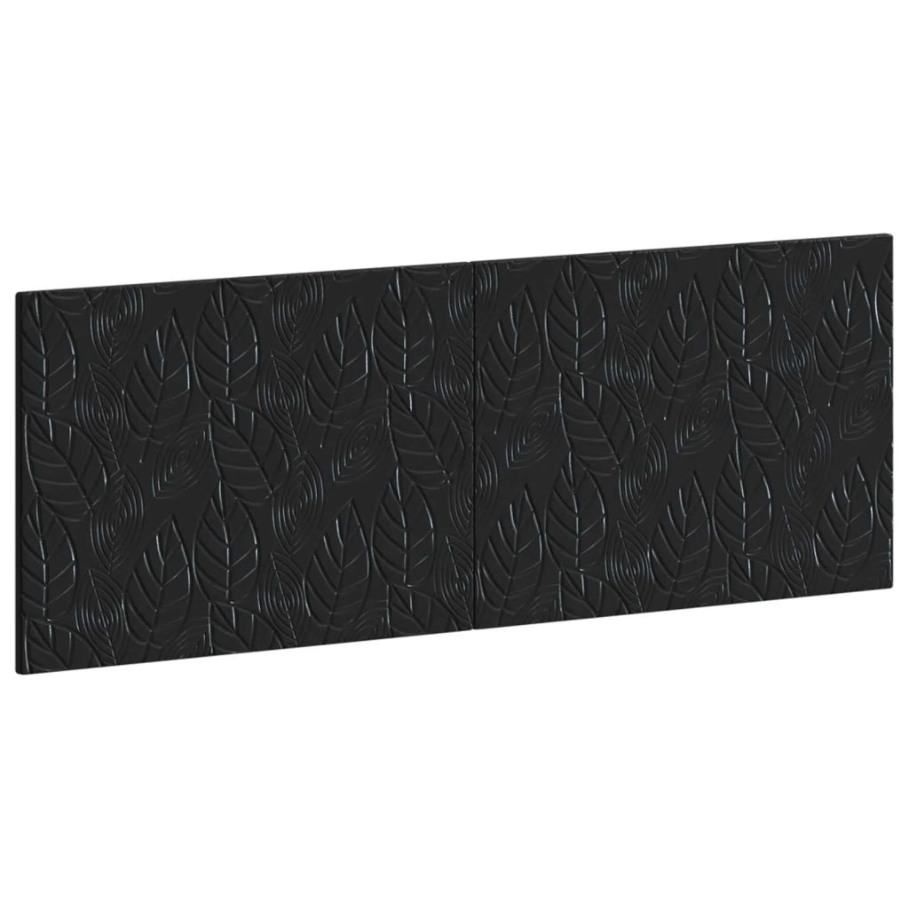 Testiera da Muro DELFT Nero Legno ingegnerizzato 897176