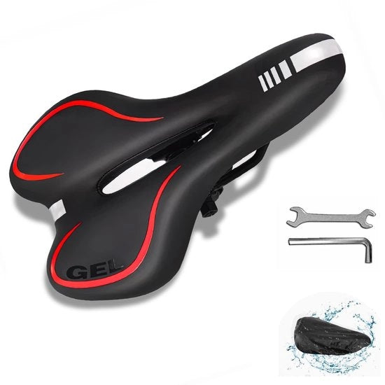 Sella Comfort Speed 2.0 per Biciclette Uomini Sella comodo e morbido con schiuma di supporto per biciclette da città e mountainbike per donne e bambini