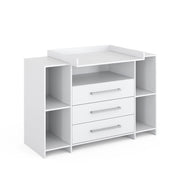 Vicco Fasciatoio Bianco 143 x 100 cm XL con cassetti