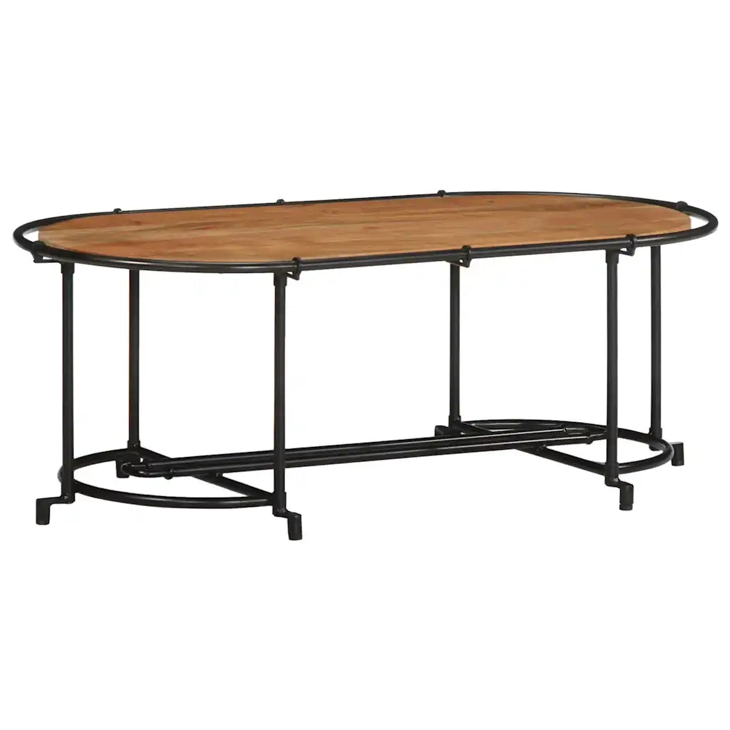 Tavolino da salotto | Tavolino da caff¨¨ | Tavolino da Soggiorno 110x55x40 cm in Legno Massello di Acacia