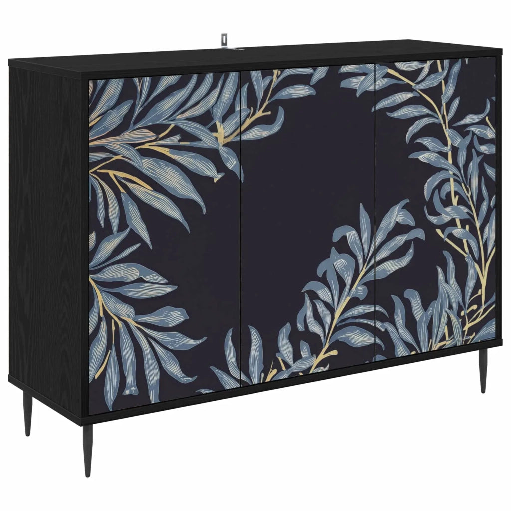 Credenza DOKKUM Rovere Nero 102 x 33 x 76 cm 8006977