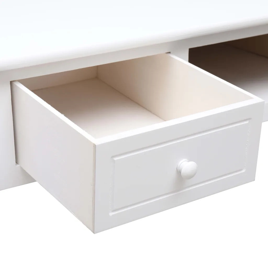 Scrivania Bianca 110x45x76 cm in Legno cod mxl 67672