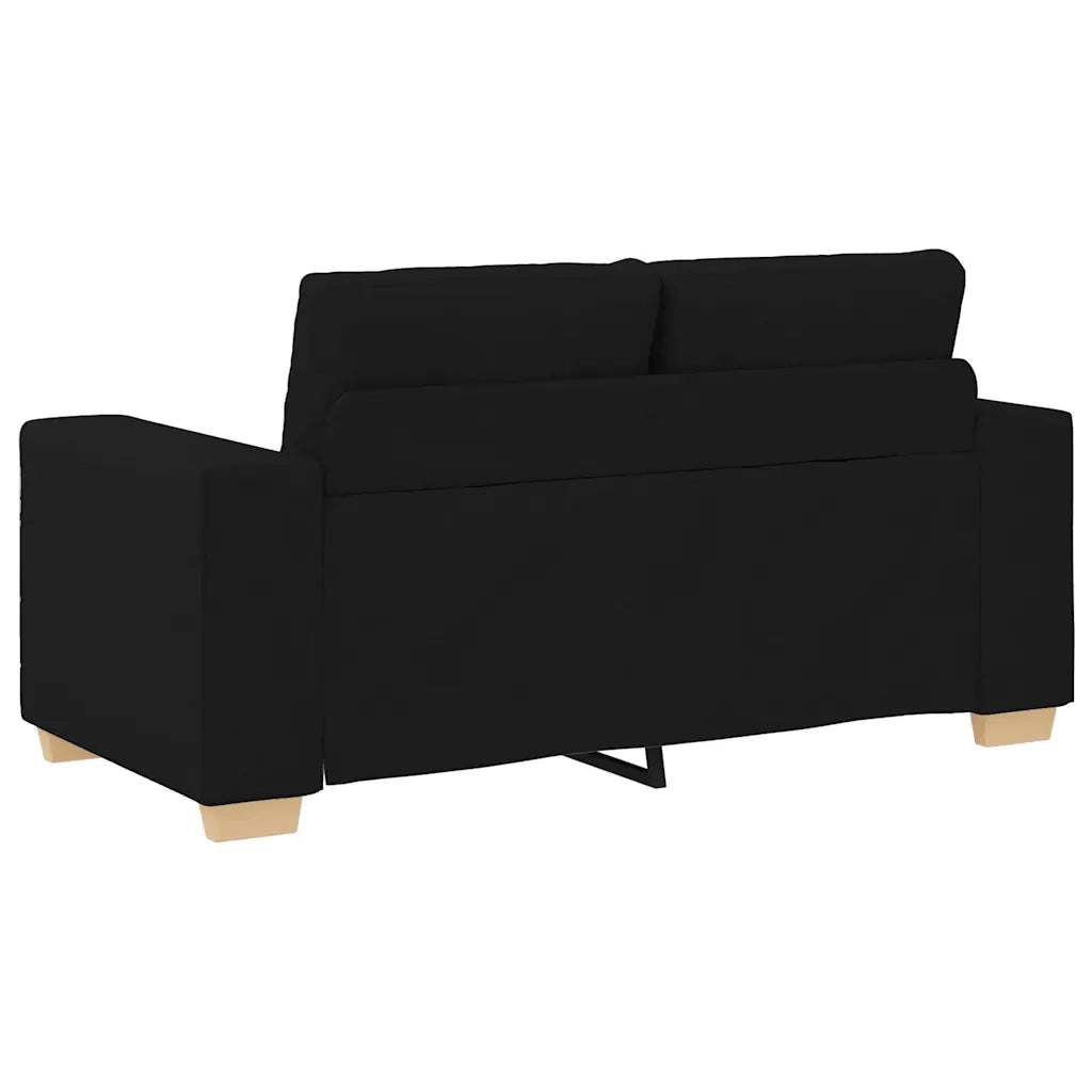 Divano | Divano da soggiorno | Sofa Divanetto Nero 160x77x82 cm in Tessuto