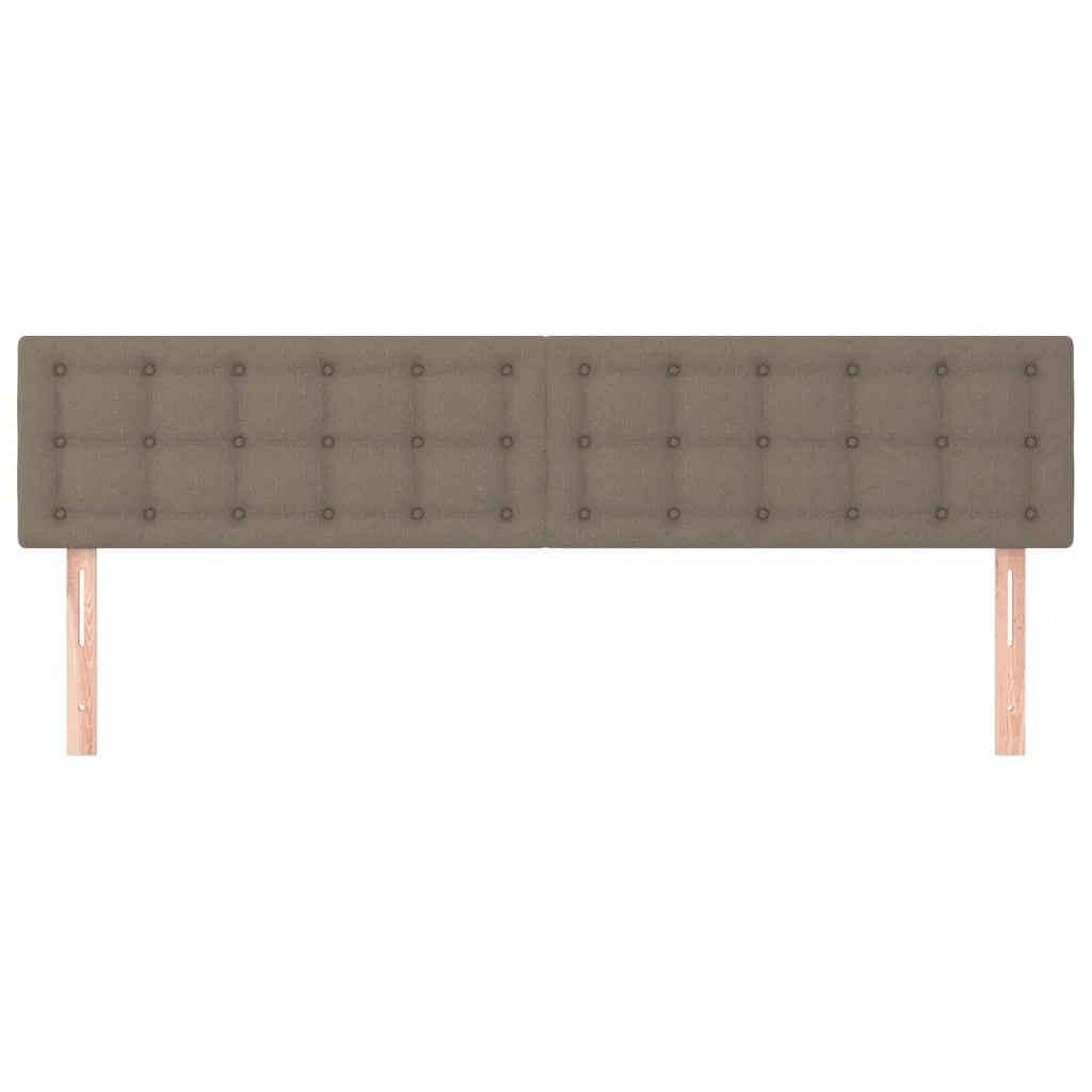 Testiera | Testata Tortora 200x5x78/88 cm in Tessuto