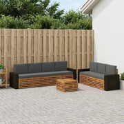 Set divani 8 pz Legno di Acacia Massello 3384123