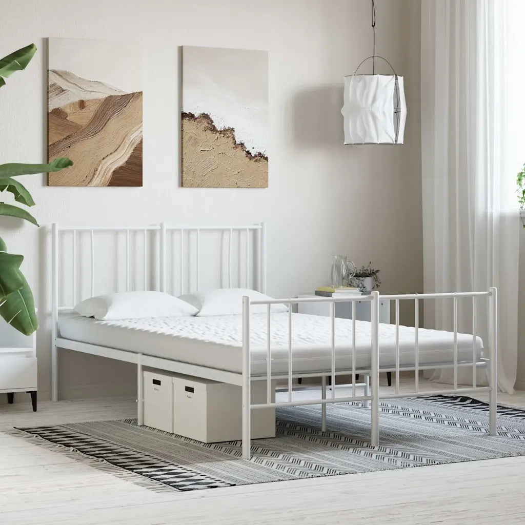 Materasso in Schiuma Bianco 120x210 cm 7 Zone Durezza 20 ILD