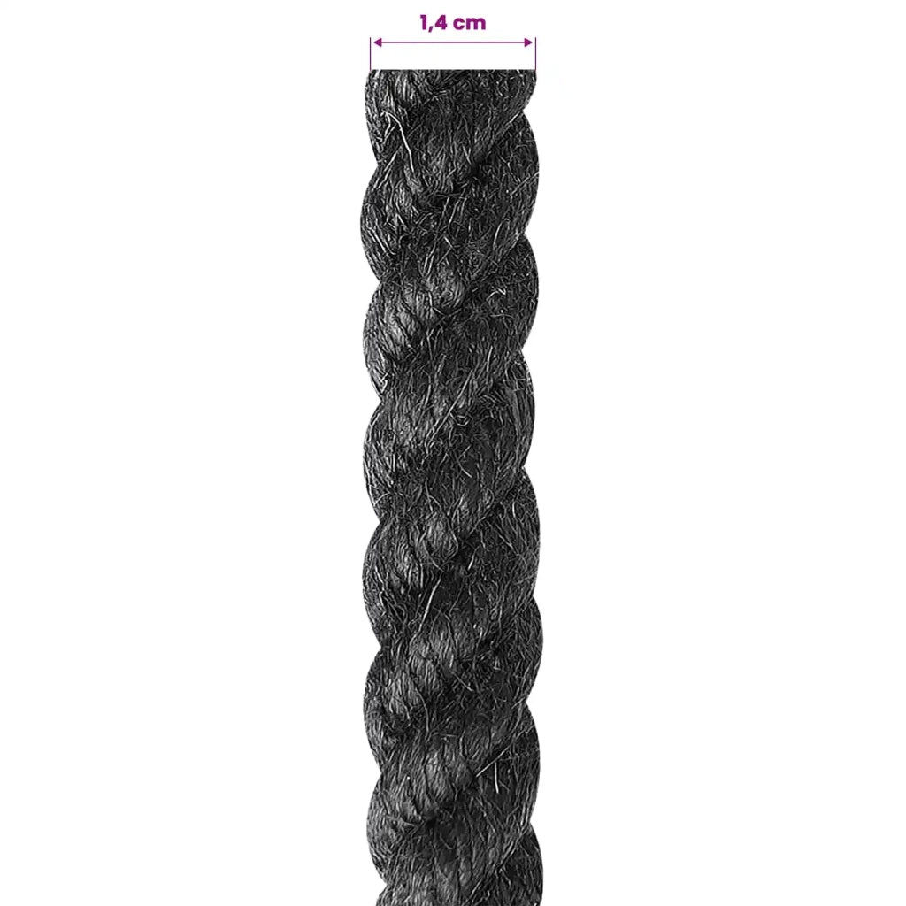 Corda di Juta 14 Nero 100% juta Tossa 42011623