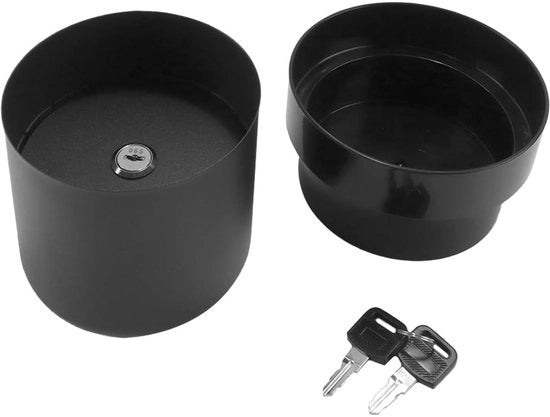 Cassa di conservazione con chiusura a chiave - Contenitore di stoccaggio - Vaso per piante - Impermeabile - Protetto da sporco - Diametro 12,5 cm
