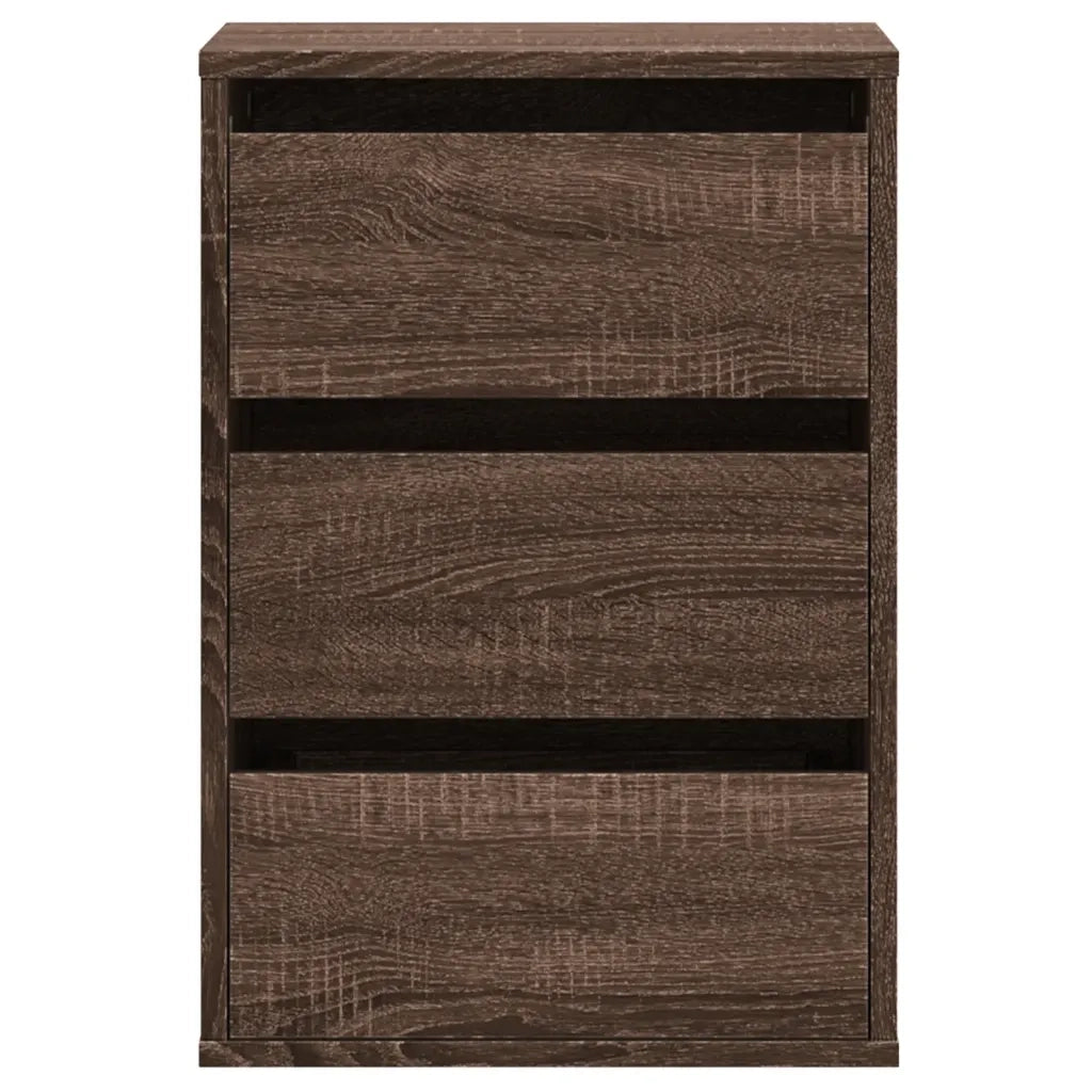Cassettiera Angolo Rovere Marrone 40x41x58cm Legno Multistrato 852840
