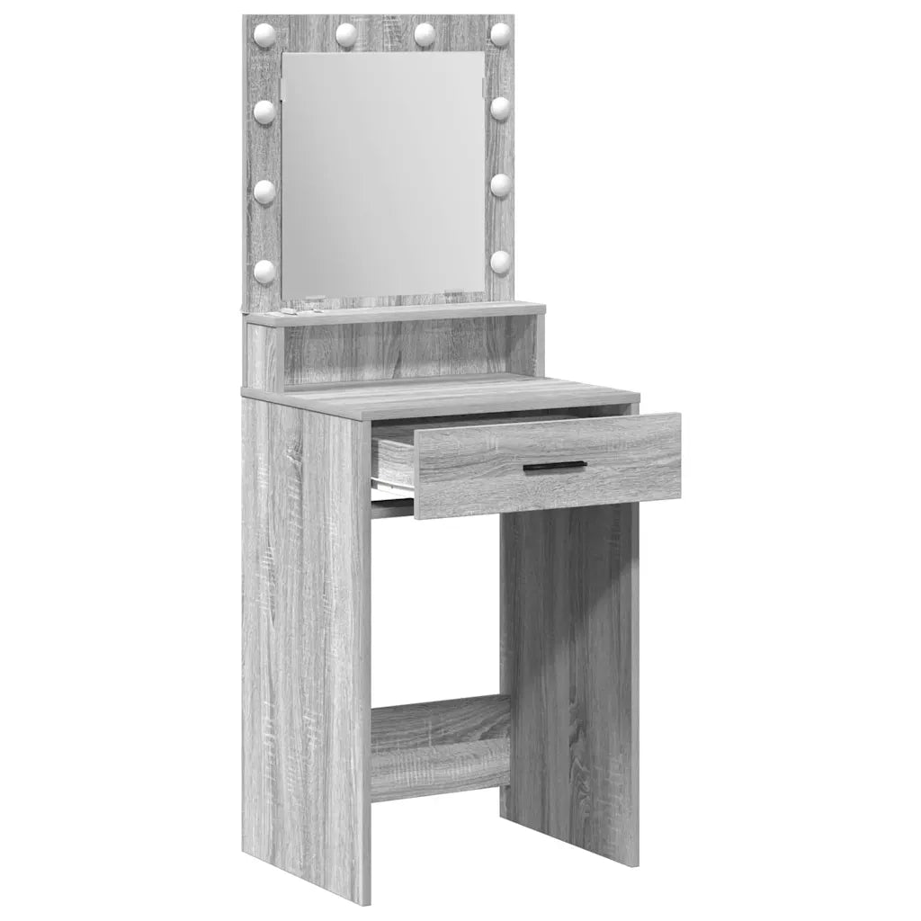 Tavolo da Trucco con cassetto Grigio Sonoma 50 x 41 x 135 cm 865096