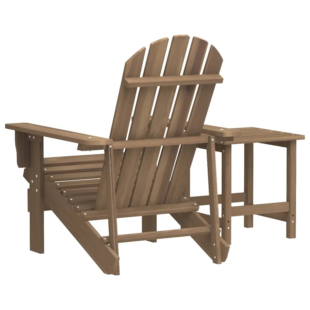 Sedia Adirondack con Tavolo Abete Massello Marrone cod mxl 41832